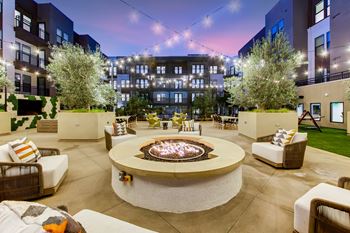 Terrace featuring barbecue pavilion and outdoor fireplace